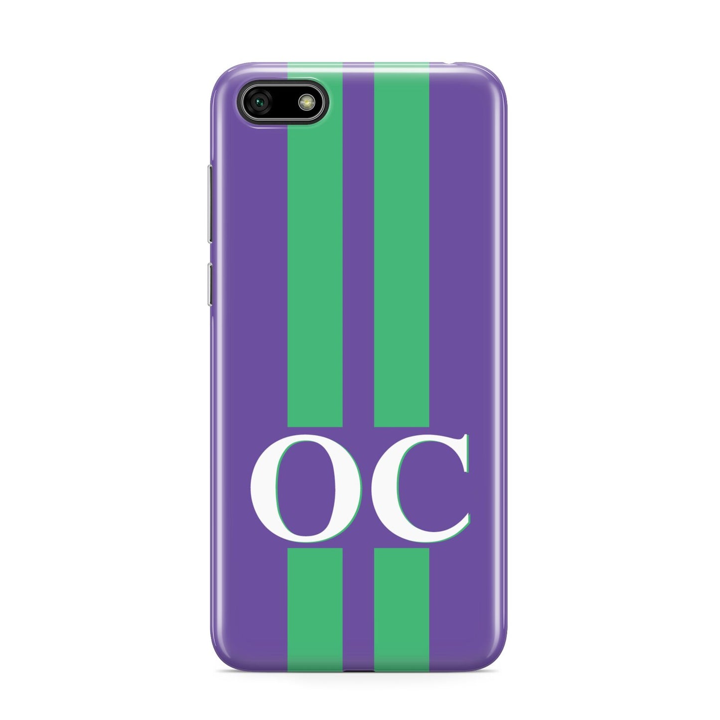 Purple Personalised Initials Huawei Y5 Prime 2018 Phone Case