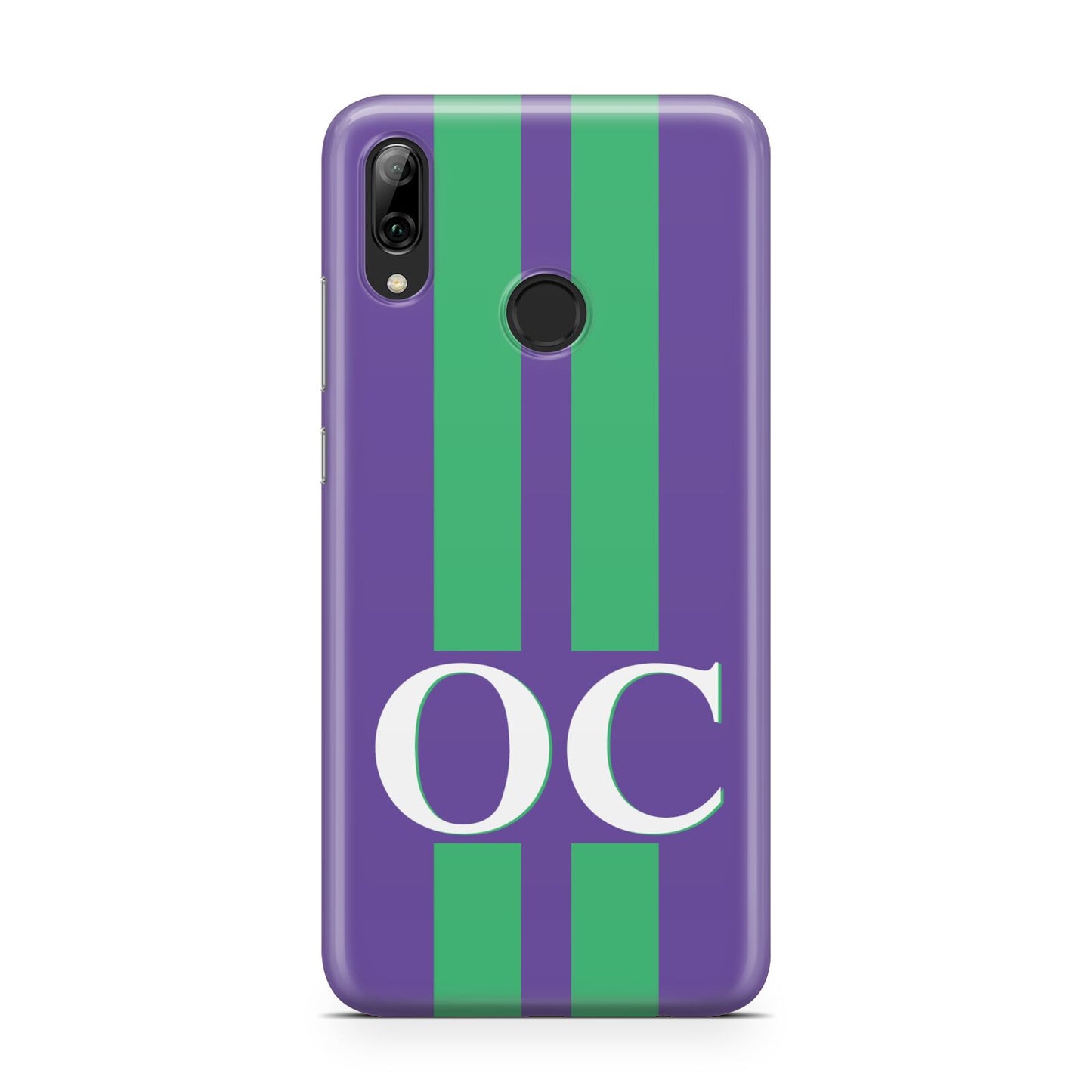 Purple Personalised Initials Huawei Y7 2019