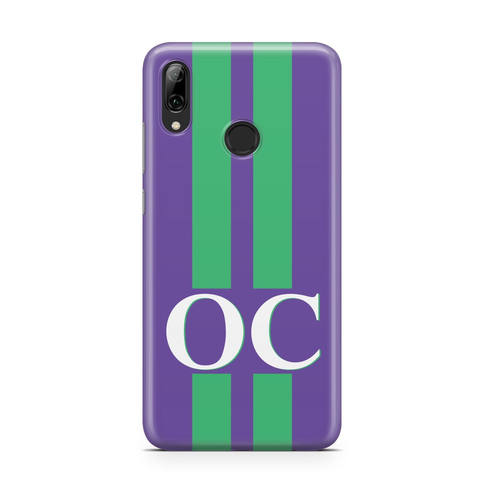 Purple Personalised Initials Huawei Y7 2019