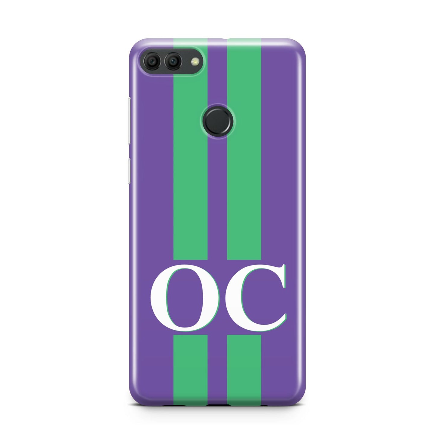 Purple Personalised Initials Huawei Y9 2018