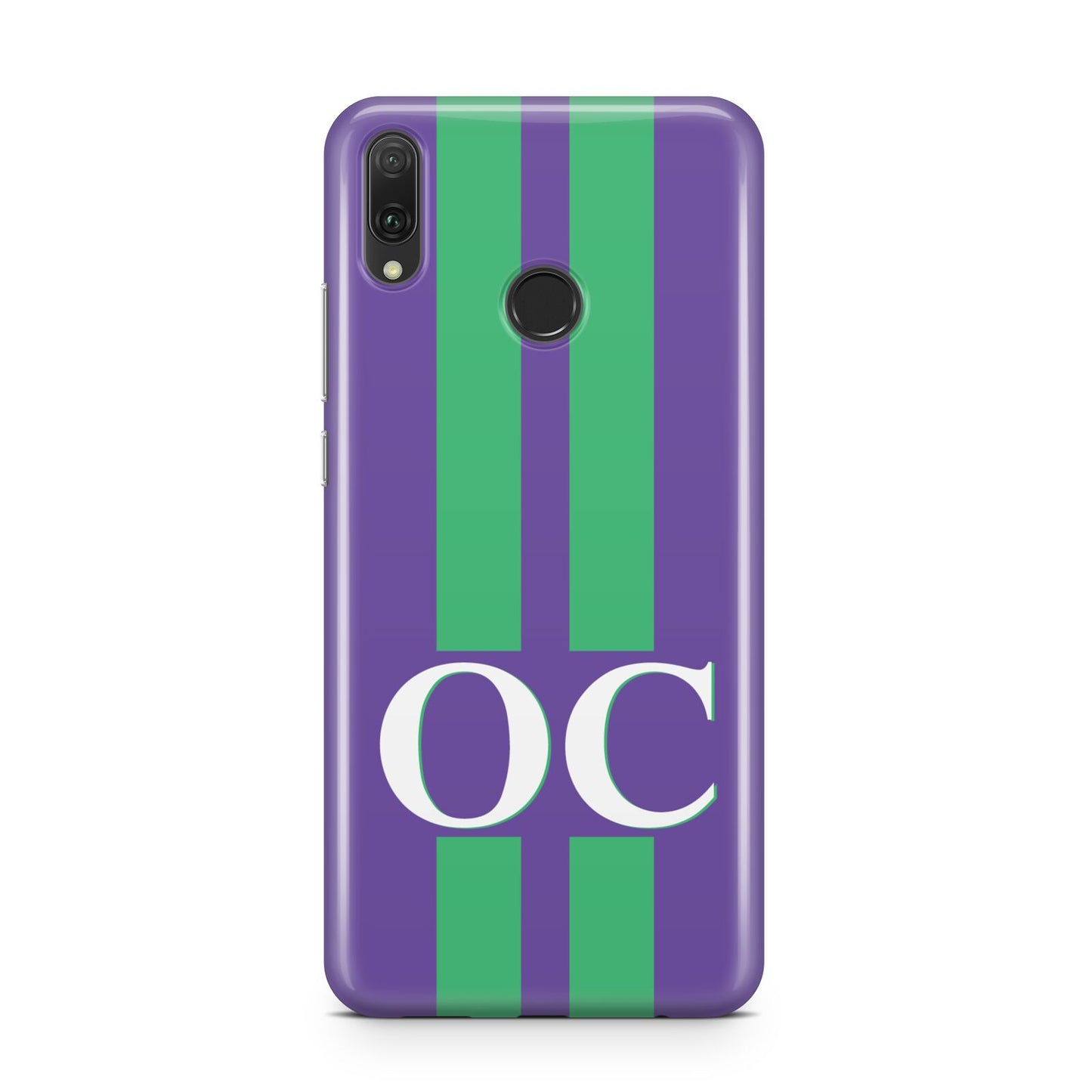 Purple Personalised Initials Huawei Y9 2019