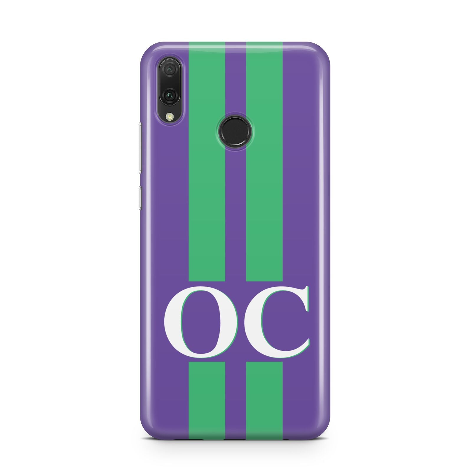 Purple Personalised Initials Huawei Y9 2019