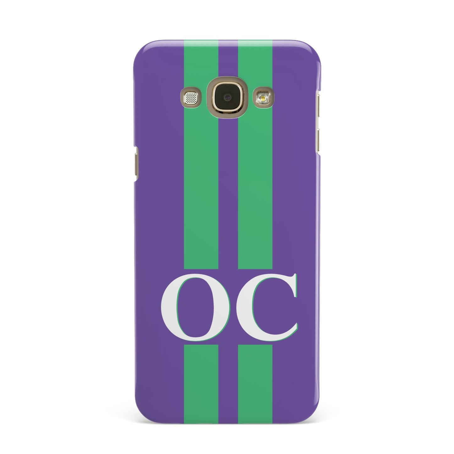 Purple Personalised Initials Samsung Galaxy A8 Case