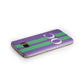Purple Personalised Initials Samsung Galaxy Case Side Close Up