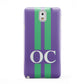 Purple Personalised Initials Samsung Galaxy Note 3 Case