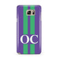 Purple Personalised Initials Samsung Galaxy Note 5 Case