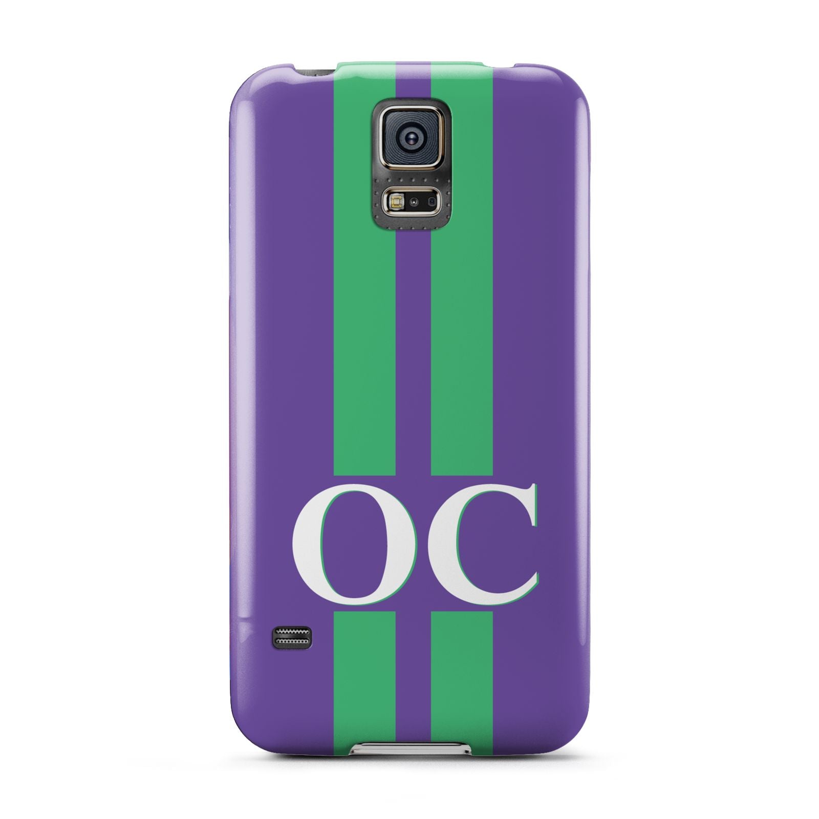 Purple Personalised Initials Samsung Galaxy S5 Case