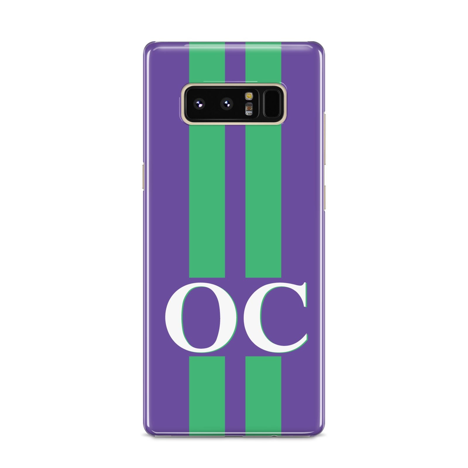 Purple Personalised Initials Samsung Galaxy S8 Case