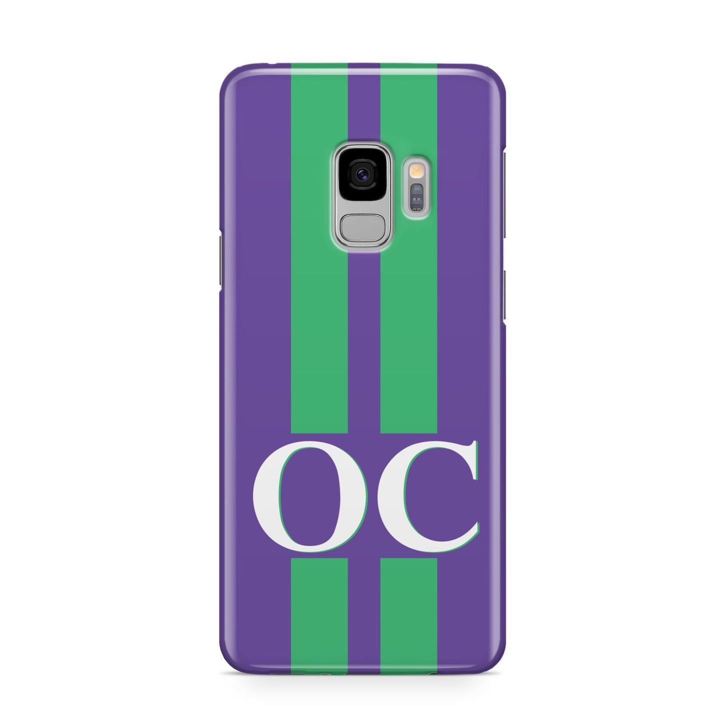 Purple Personalised Initials Samsung Galaxy S9 Case