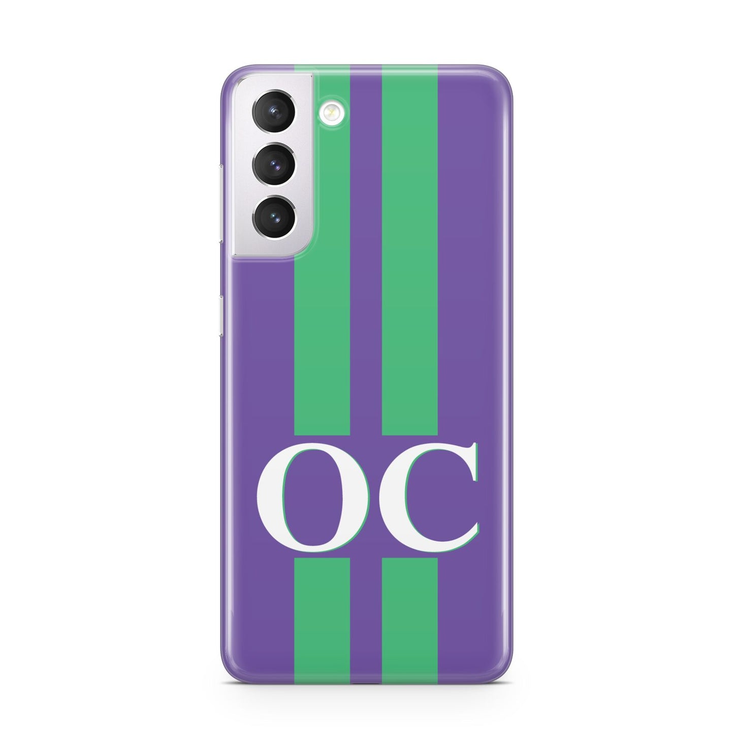Purple Personalised Initials Samsung S21 Case