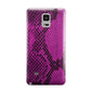 Purple Snakeskin Samsung Galaxy Note 4 Case