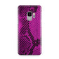 Purple Snakeskin Samsung Galaxy S9 Case