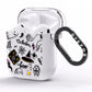 Purple and Black Halloween Illustrations AirPods Clear Case Side Image