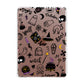 Purple and Black Halloween Illustrations Apple iPad Rose Gold Case