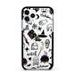 Purple and Black Halloween Illustrations Apple iPhone 11 Pro in Silver with Black Impact Case