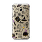 Purple and Black Halloween Illustrations Samsung Galaxy A3 2017 Case on gold phone