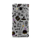 Purple and Black Halloween Illustrations Samsung Galaxy A5 Case
