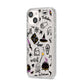 Purple and Black Halloween Illustrations iPhone 14 Glitter Tough Case Starlight Angled Image