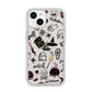 Purple and Black Halloween Illustrations iPhone 14 Glitter Tough Case Starlight