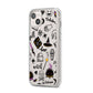 Purple and Black Halloween Illustrations iPhone 14 Plus Clear Tough Case Starlight Angled Image