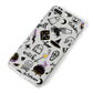 Purple and Black Halloween Illustrations iPhone 8 Plus Bumper Case on Silver iPhone Alternative Image