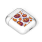 Purple and Orange Autumn Illustrations AirPods Case Laid Flat