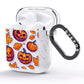 Purple and Orange Autumn Illustrations AirPods Glitter Case Side Image
