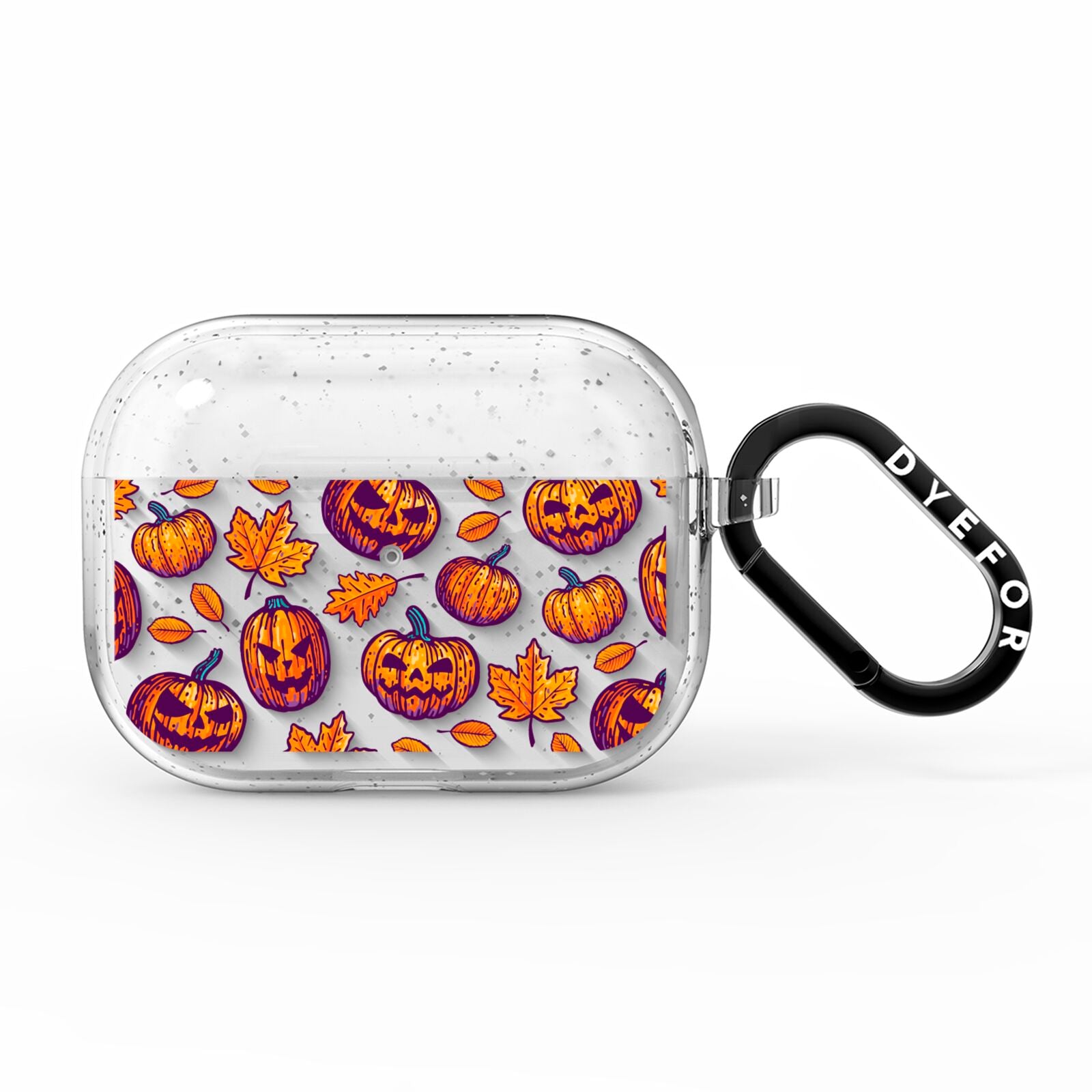 Purple and Orange Autumn Illustrations AirPods Pro Glitter Case