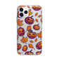 Purple and Orange Autumn Illustrations Apple iPhone 11 Pro Max in Silver with Bumper Case
