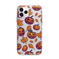 Purple and Orange Autumn Illustrations Apple iPhone 11 Pro Max in Silver with Bumper Case