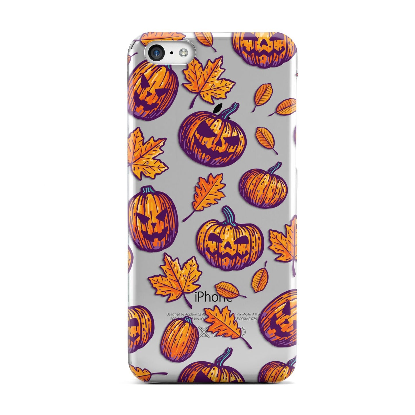 Purple and Orange Autumn Illustrations Apple iPhone 5c Case