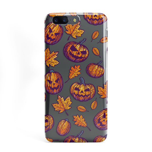 Purple and Orange Autumn Illustrations OnePlus Case
