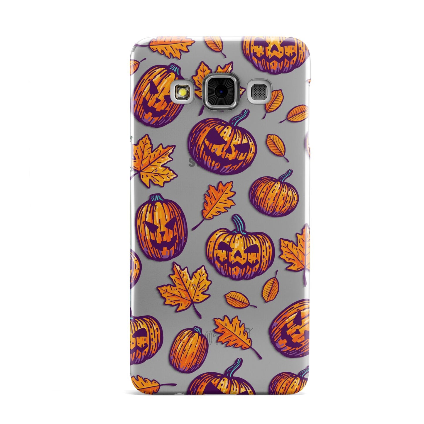 Purple and Orange Autumn Illustrations Samsung Galaxy A3 Case