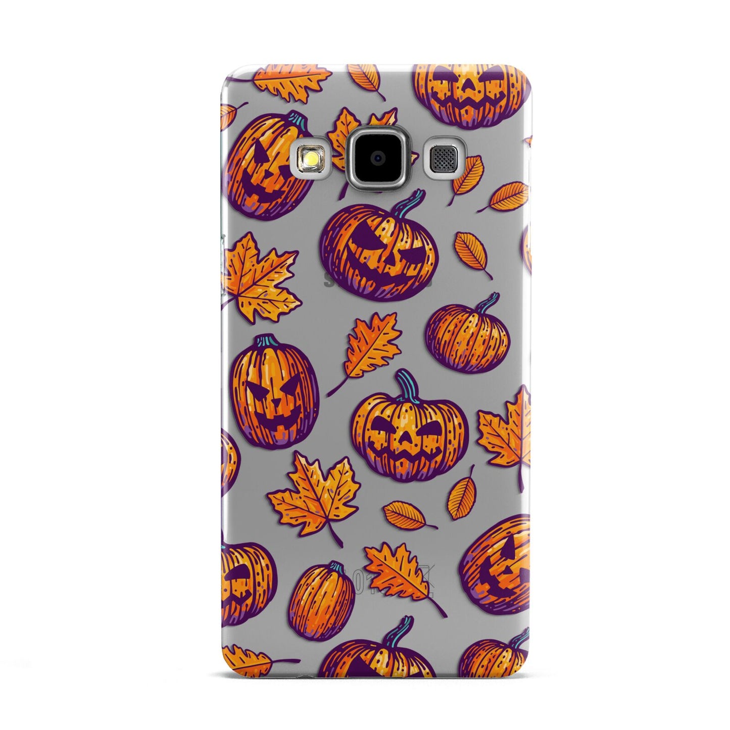 Purple and Orange Autumn Illustrations Samsung Galaxy A5 Case