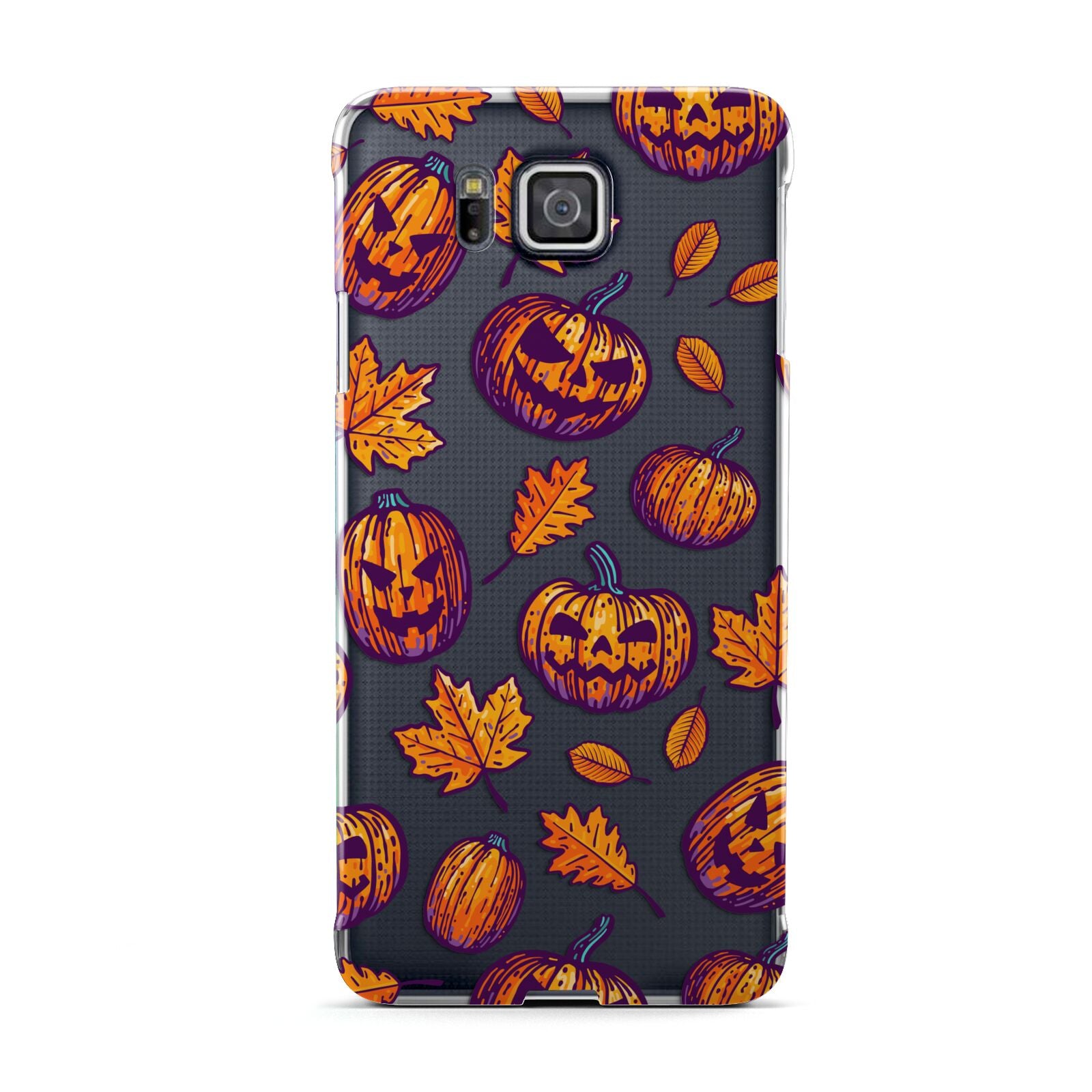 Purple and Orange Autumn Illustrations Samsung Galaxy Alpha Case
