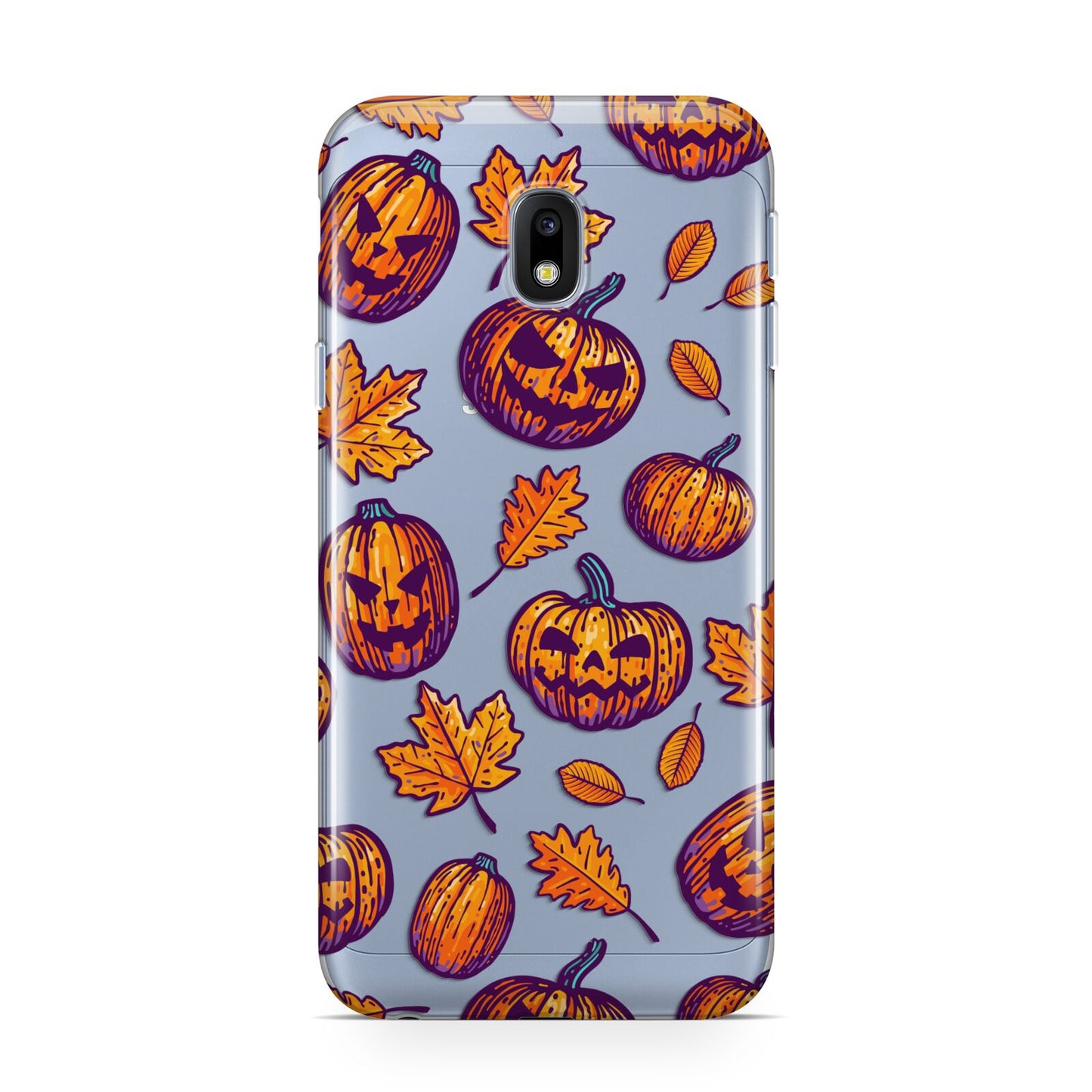 Purple and Orange Autumn Illustrations Samsung Galaxy J3 2017 Case