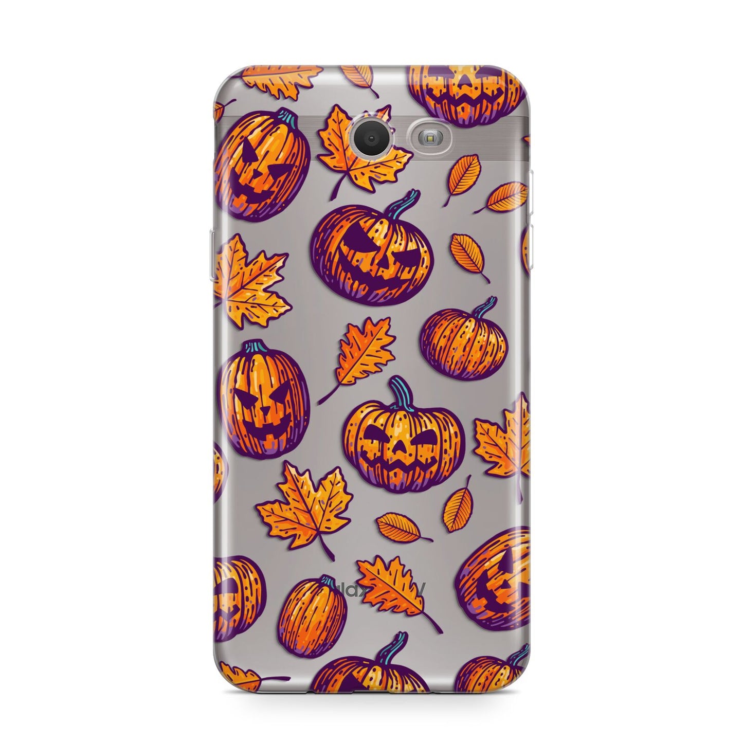 Purple and Orange Autumn Illustrations Samsung Galaxy J7 2017 Case