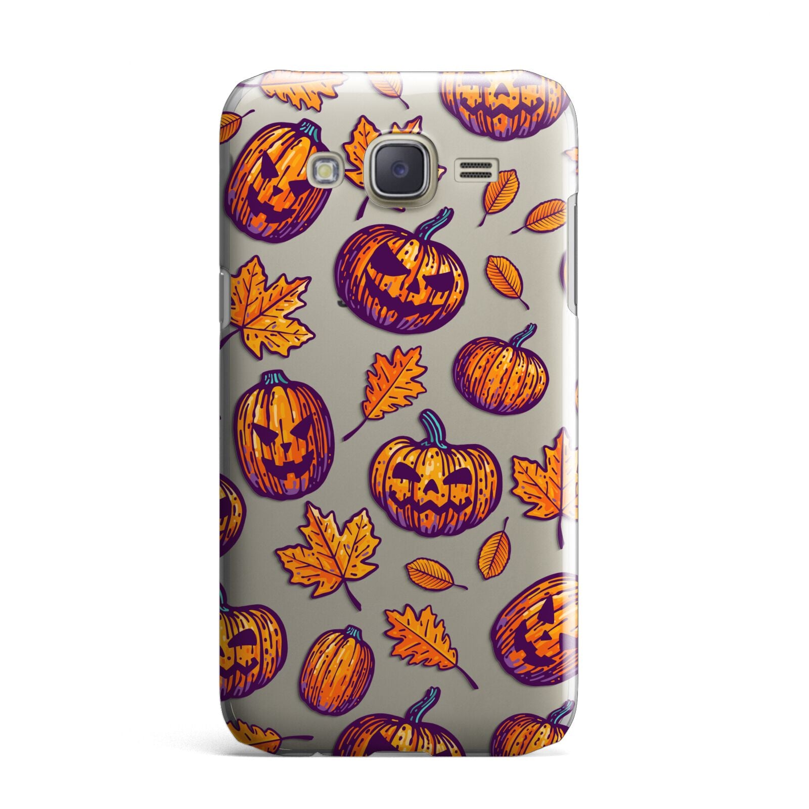 Purple and Orange Autumn Illustrations Samsung Galaxy J7 Case