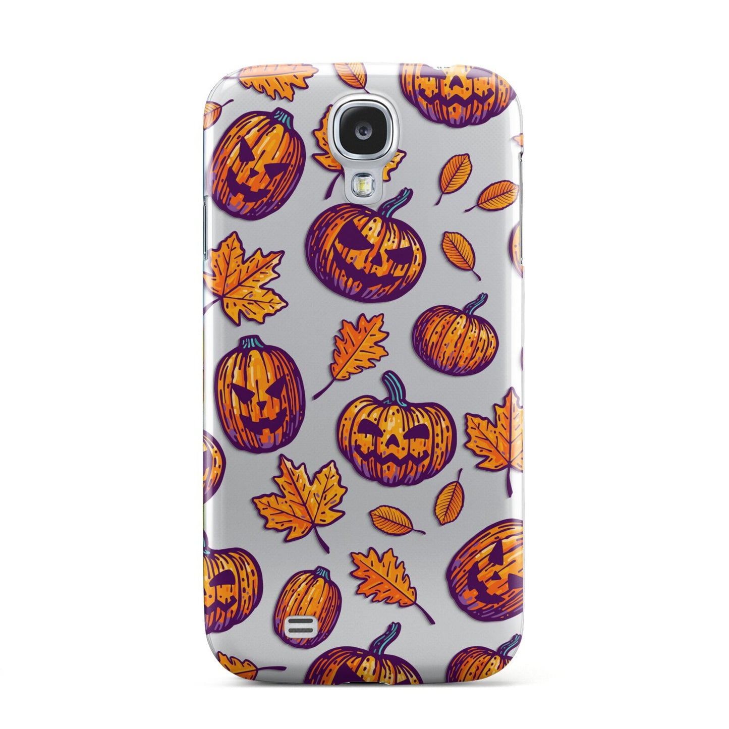 Purple and Orange Autumn Illustrations Samsung Galaxy S4 Case