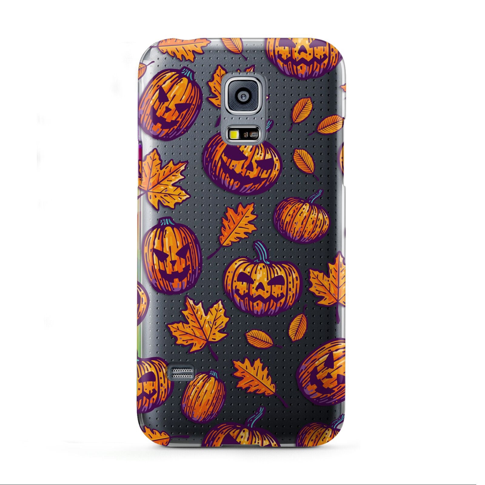 Purple and Orange Autumn Illustrations Samsung Galaxy S5 Mini Case