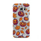 Purple and Orange Autumn Illustrations Samsung Galaxy S6 Case