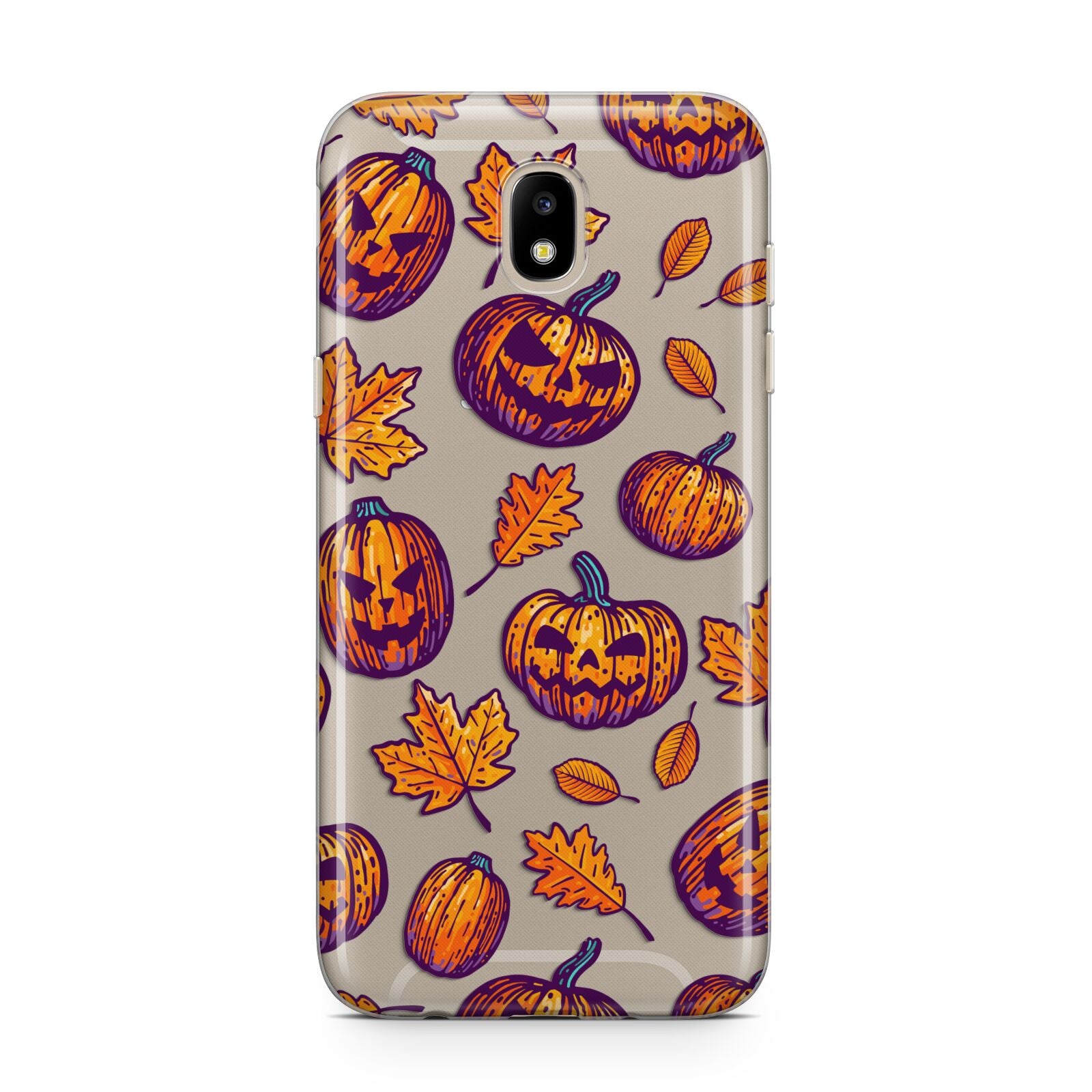Purple and Orange Autumn Illustrations Samsung J5 2017 Case