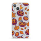 Purple and Orange Autumn Illustrations iPhone 13 Clear Bumper Case