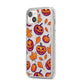 Purple and Orange Autumn Illustrations iPhone 14 Plus Glitter Tough Case Starlight Angled Image