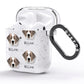 Pyrenean Mastiff Icon with Name AirPods Glitter Case Side Image