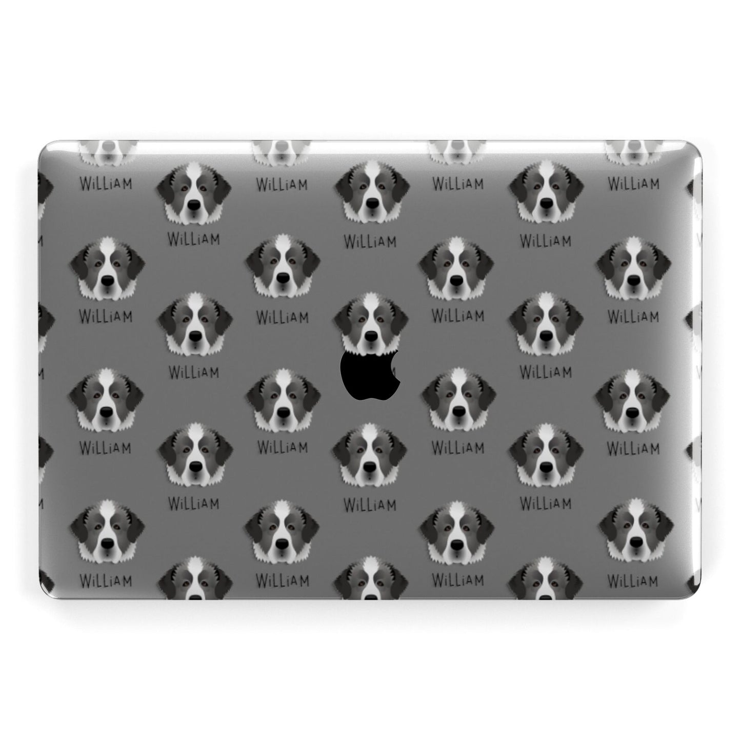 Pyrenean Mastiff Icon with Name Apple MacBook Case