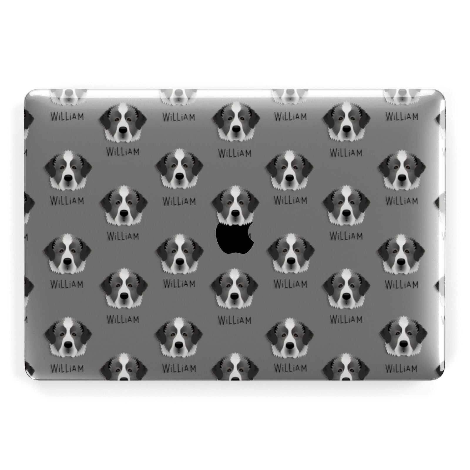 Pyrenean Mastiff Icon with Name Apple MacBook Case