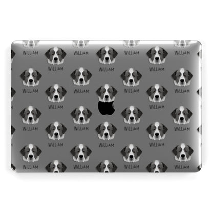 Pyrenean Mastiff Icon with Name Apple MacBook Case