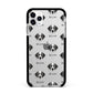 Pyrenean Mastiff Icon with Name Apple iPhone 11 Pro Max in Silver with Black Impact Case