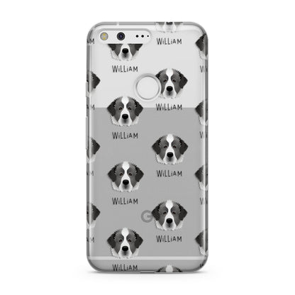 Pyrenean Mastiff Icon with Name Google Pixel Case